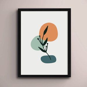 Modern Minimalist Abstract Boho Wall Art Print Home Decor [No Frame]
